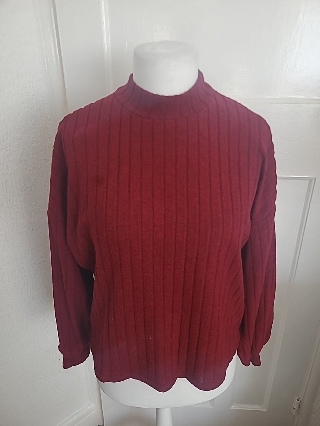 Shein Large Deep Red Long Sleeved Jumper
