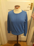Ladies H&M Size Medium Blue Long Sleeved Pullover Jumper