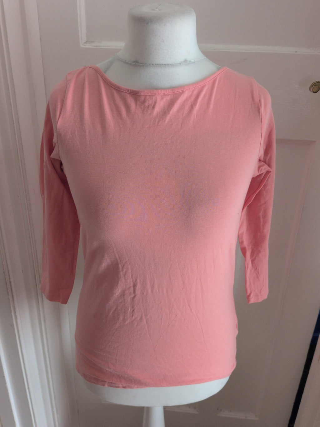 Primark 16 Pink T-shirt Stretch Slash Neck