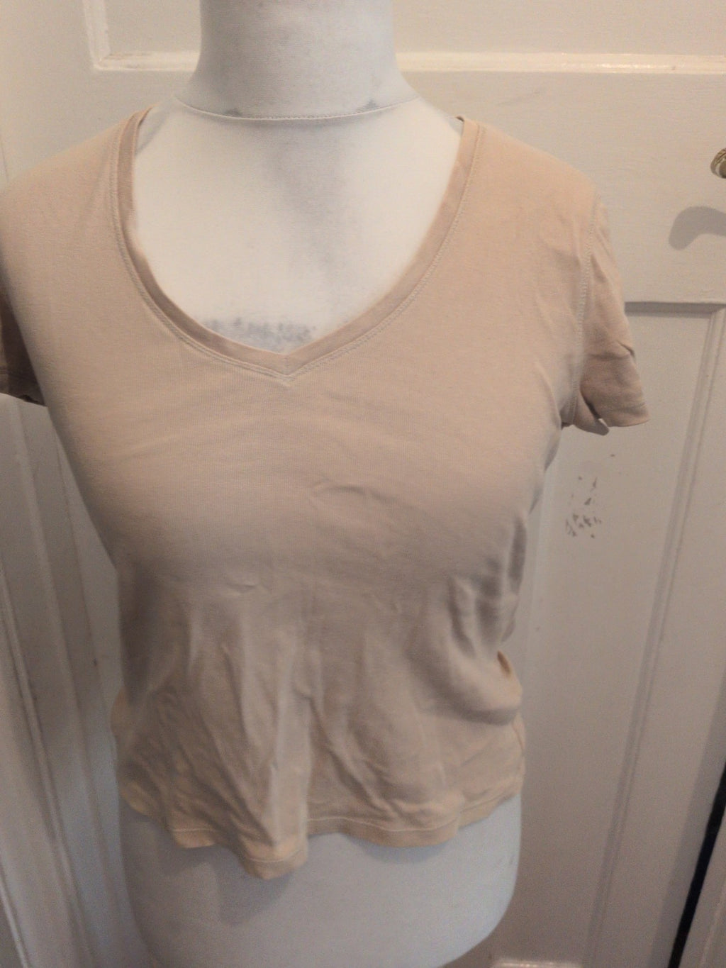 Marks And Spencer 14 Parchment Short Sleeve T-shirt