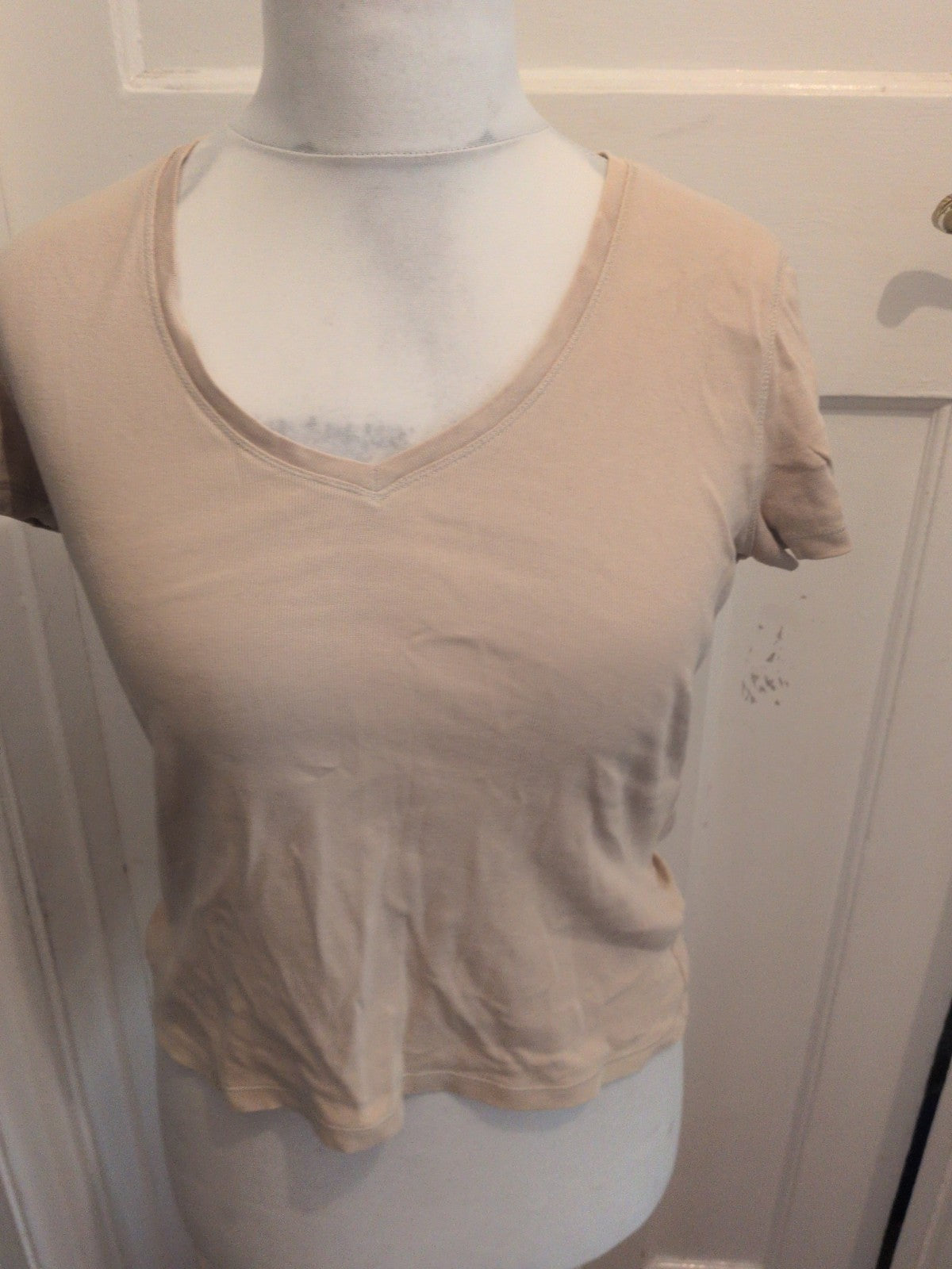 Marks And Spencer 14 Parchment Short Sleeve T-shirt