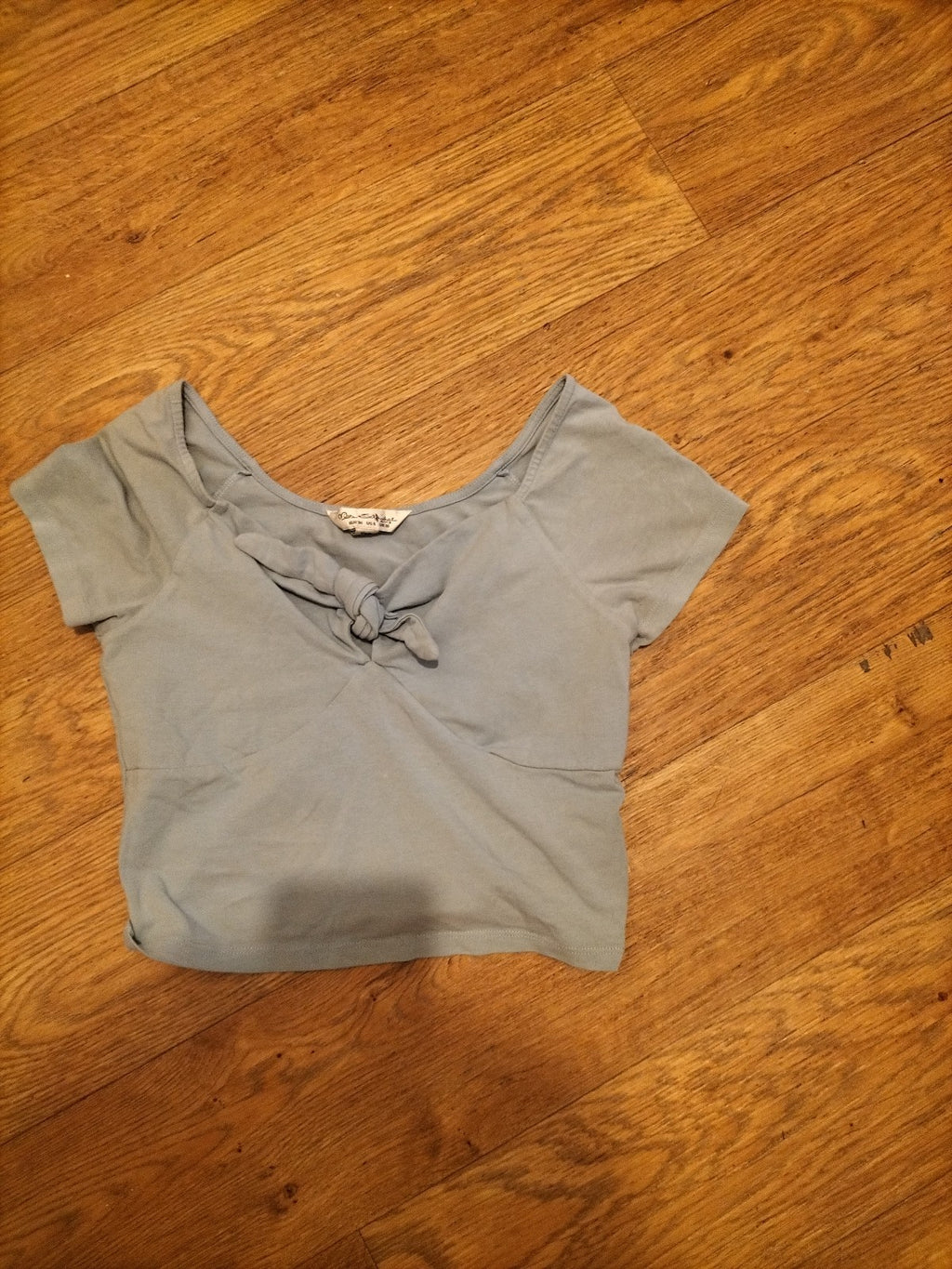 Ladies Miss Selfridge Size 10 Blue Cap Sleeved Top