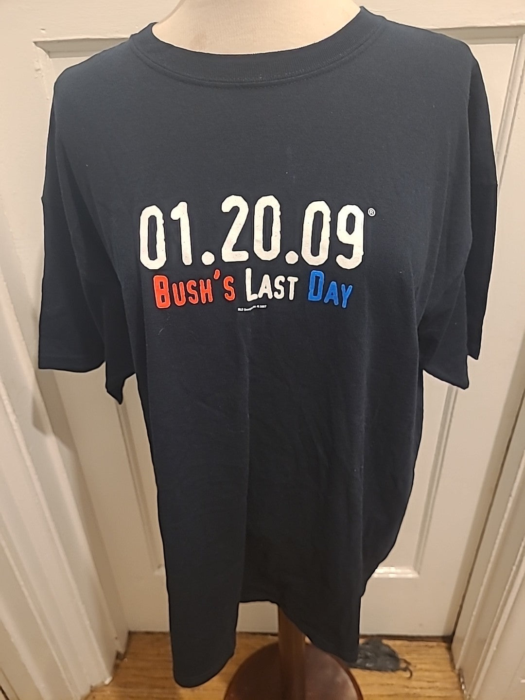 Mens Gildan Size XL Black"bush's Last Day" Tshirt