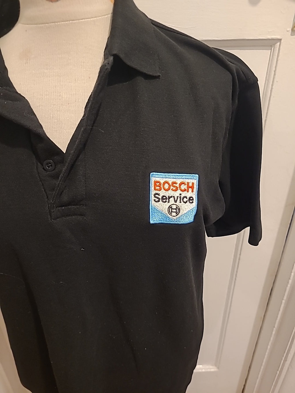 Mens Uneek Size Large Black Cox Of Torbay Polo