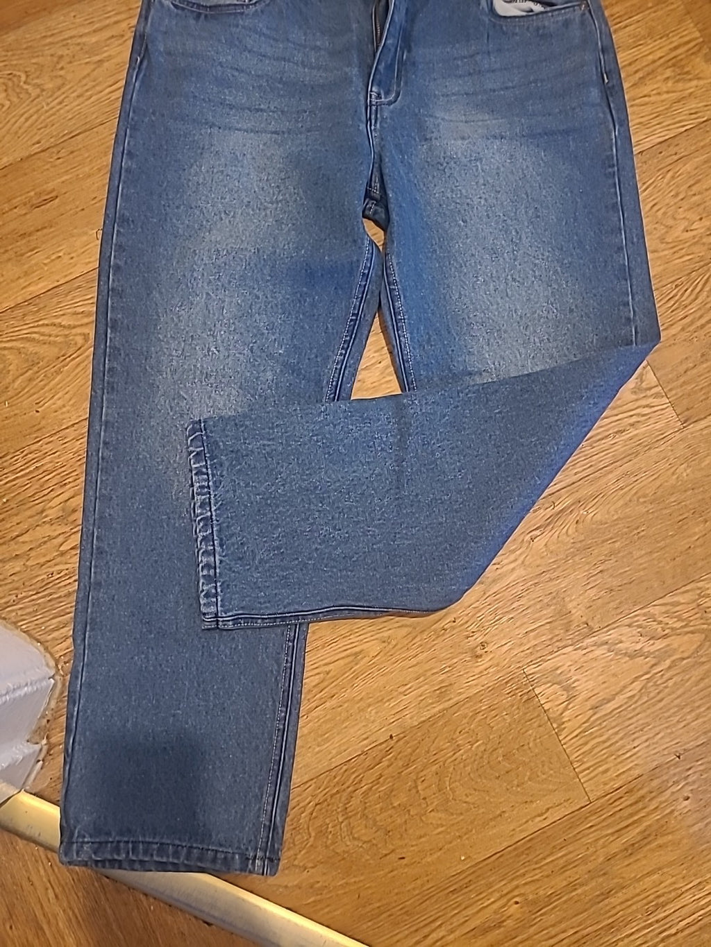 Mens Fremont+Harris Size 38x29 Denim Straight Jeans