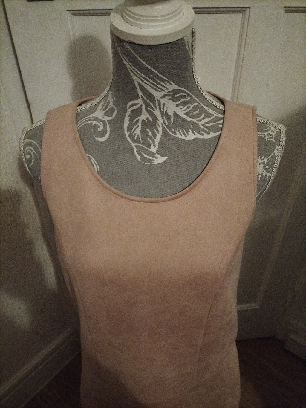 Ladies Just Fab Medium Pink Sleeveless Dress