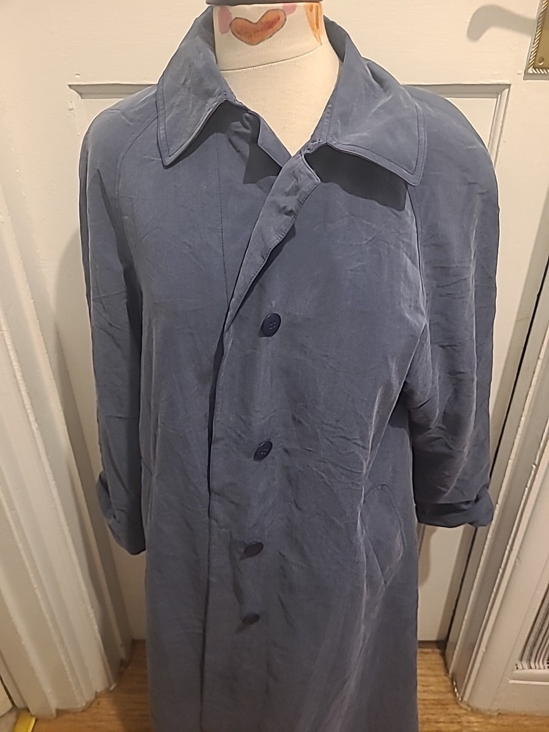 Ladies Savannah Size M/L Navy Blue Long Length Coat