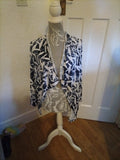 Ladies Tina Taylor Size Small Purple/White Waistcoat