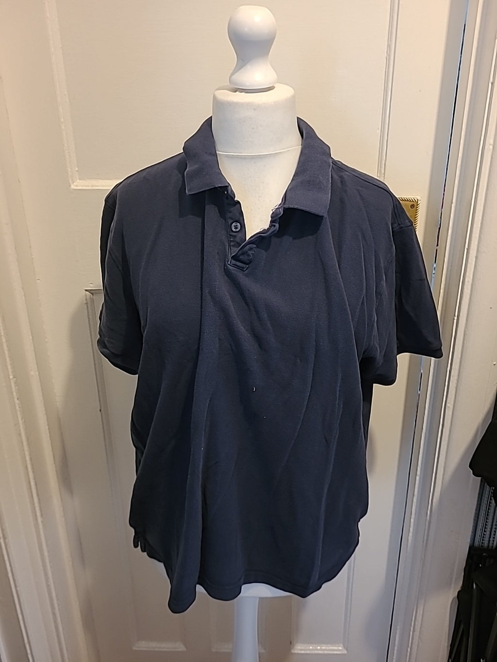 Mens Easy Size 2XL Charcoal Short Sleeved Polo