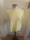 Ladies Very Size 10 Lemon Short Sleeved Tshirt