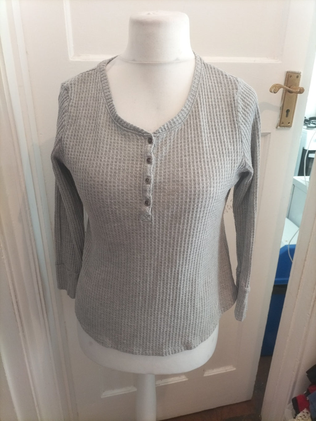 Papaya 14 Grey Texture Jumper Lightweight Blouse