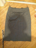 Ladies Betty Barclay Size 14 Grey Lined Split Hem Skirt