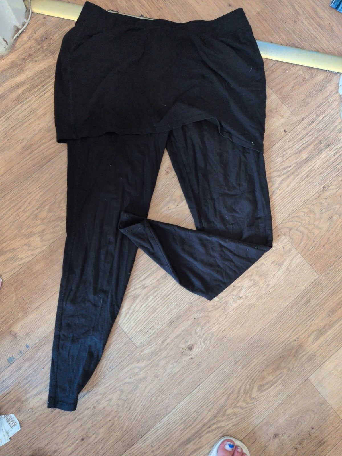 Thought 16 Black Leggings With Layover