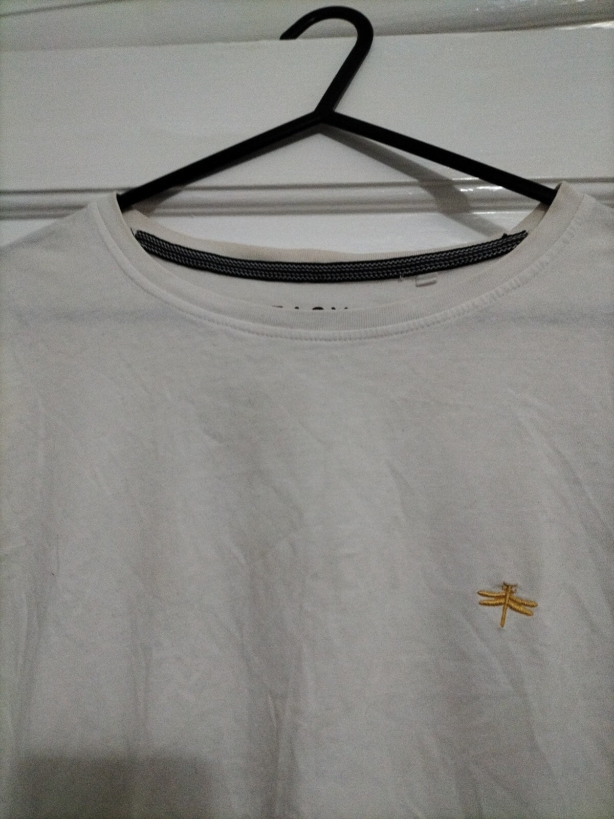 Men's Easy Slim Fit XL White Short Sleeve Top