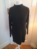 Ladies New Look Size M Black Long Sleeved Jumper Dress