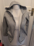 Tu Kids 12 Years Grey Full Zip Hoodie