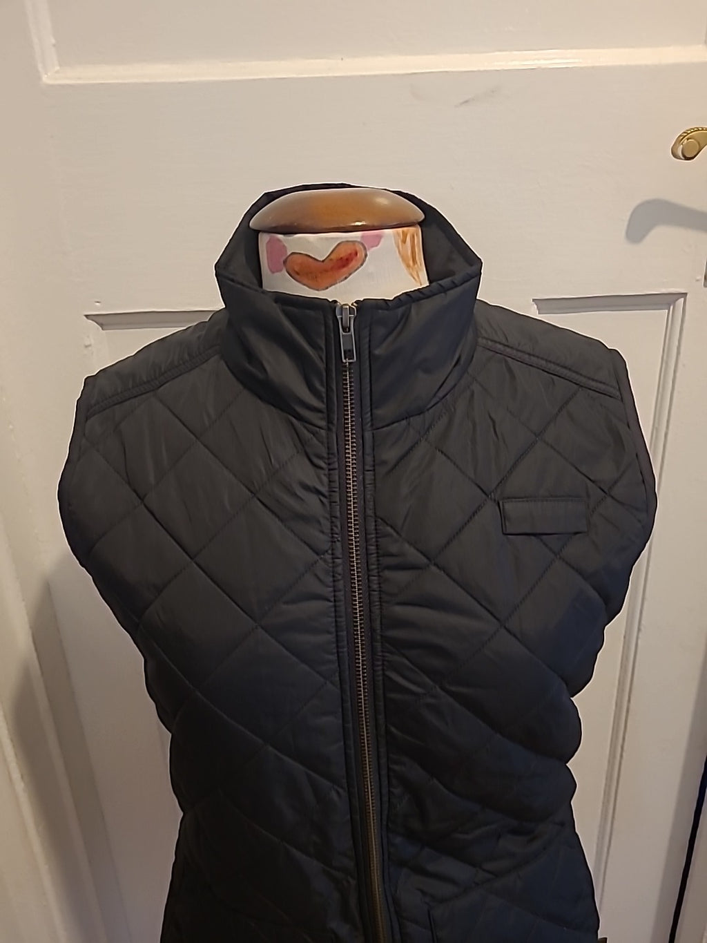 Ladies Coporate Wear Size Small Black Sleeveless Puffer Jacket