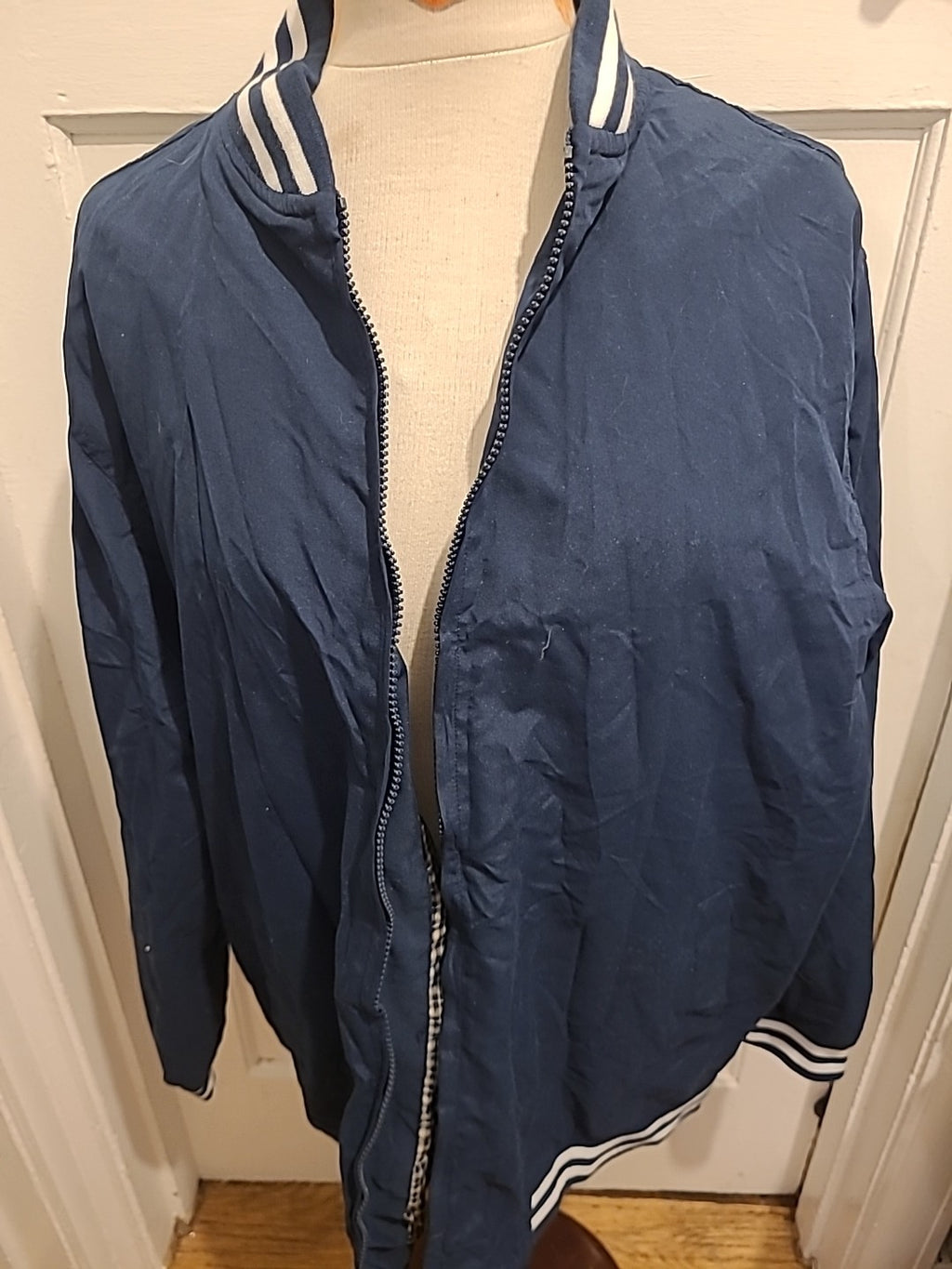 Ladies Jolliman Size XL Navy Lined Zip Through Jacket