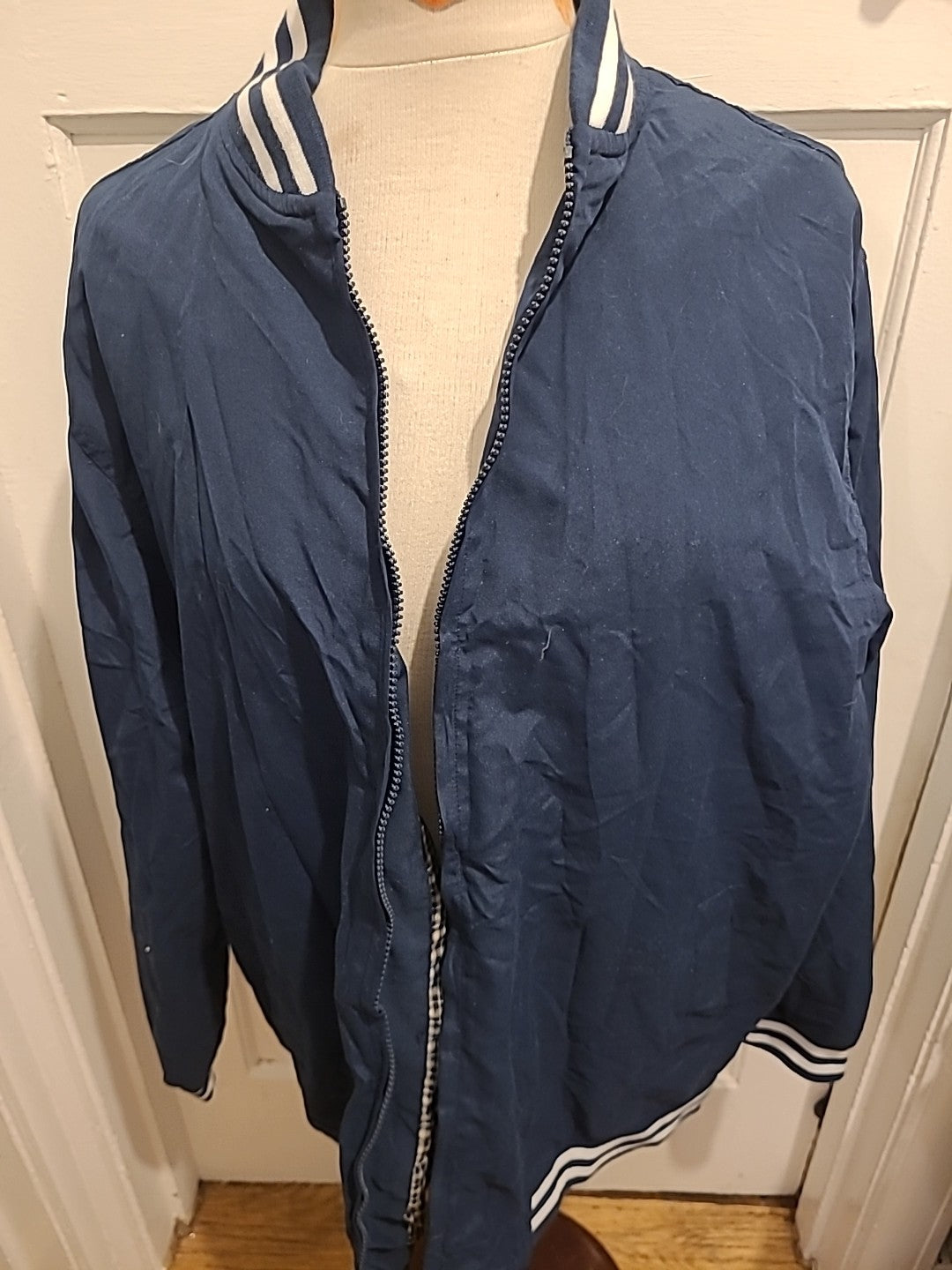 Ladies Jolliman Size XL Navy Lined Zip Through Jacket
