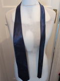 Black With Blue Square Pattern Hand Made Tie