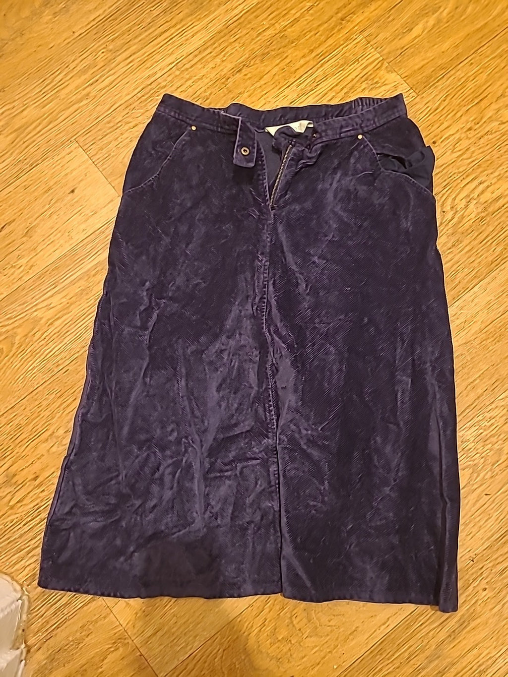 Ladies Jumper Size 14 Deep Violet Elasticated Skirt