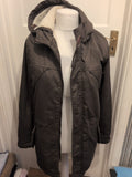 Ladies Twisted Soul Heritage Size Small Grey Fleece Lined Coat