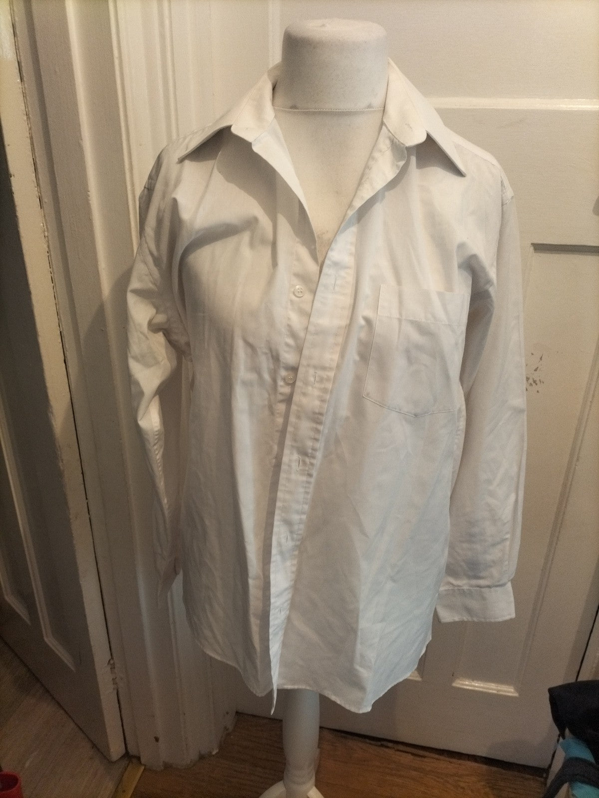 Primark Essentials 15.5 White Long Sleeve Shirt