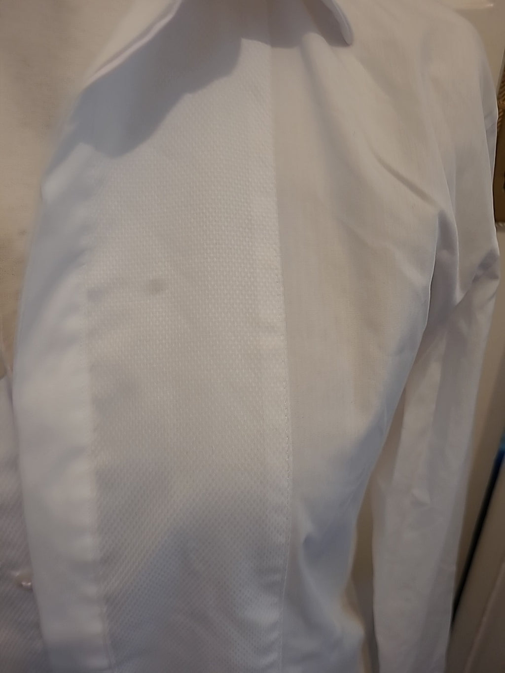 Mens Limited Edition Size 15.5 Slim Fit White Shirt Long Sleeve