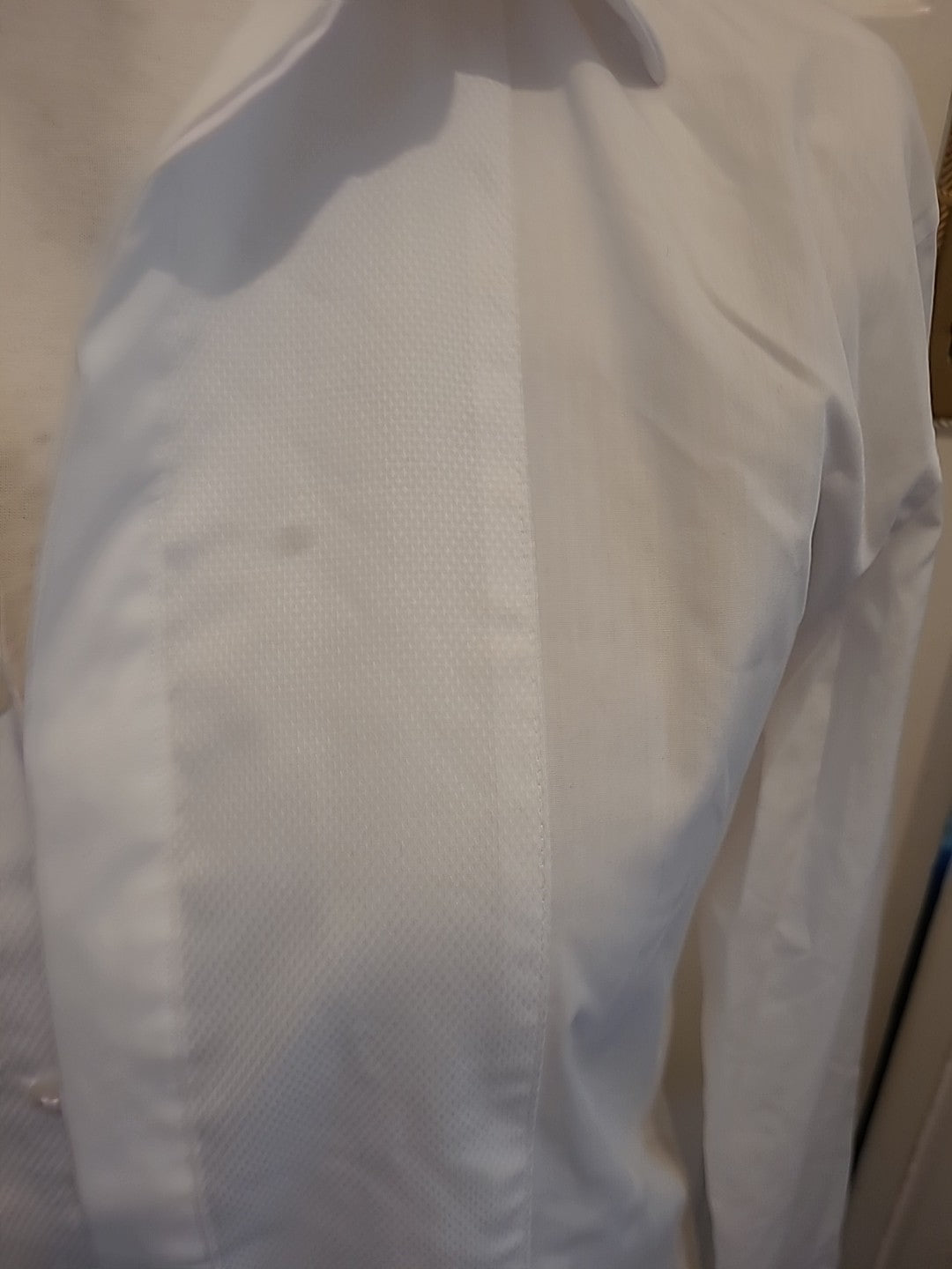 Mens Limited Edition Size 15.5 Slim Fit White Shirt Long Sleeve