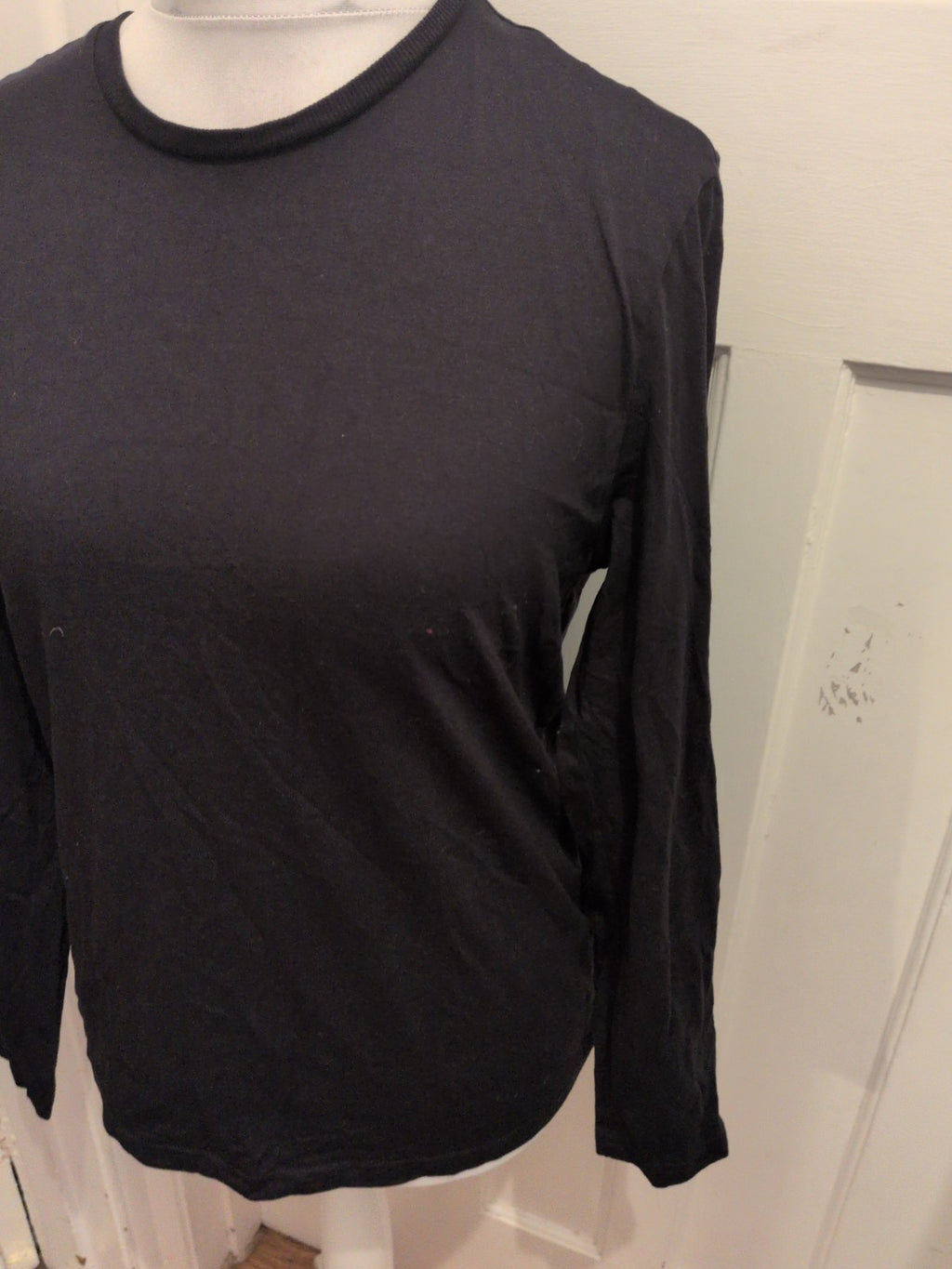 George Medium Black Long Sleeve T-shirt
