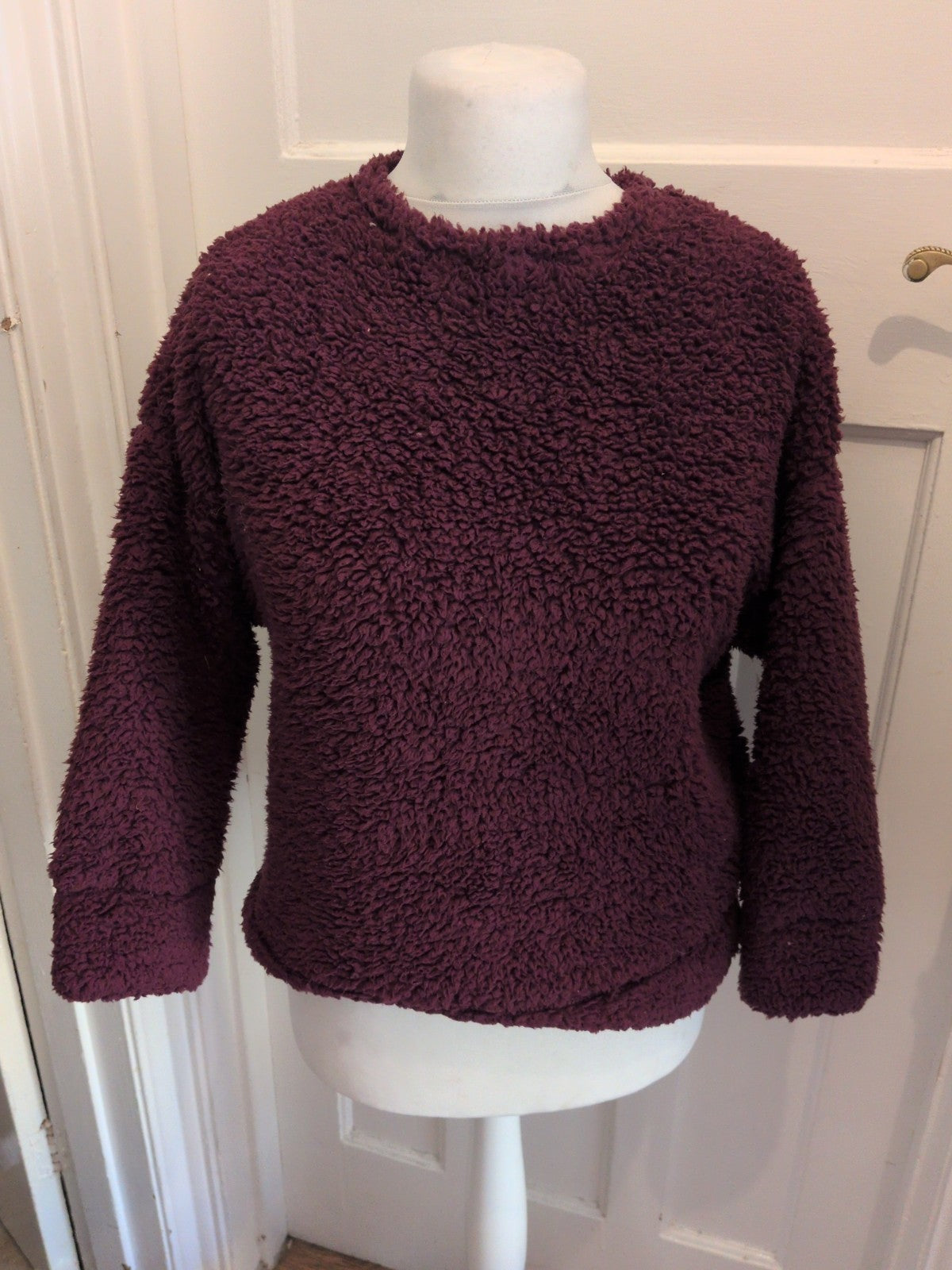 Marks And Spencer XS Purple Fluffy Pyjama Top