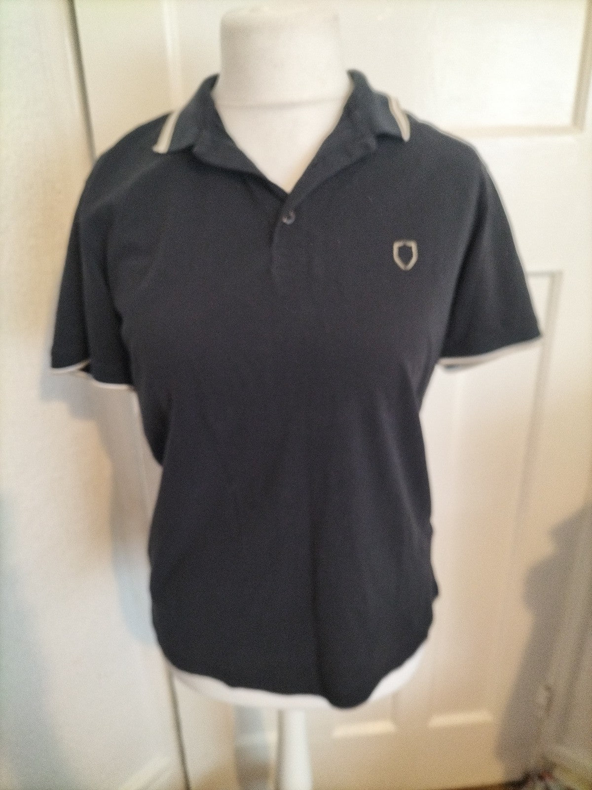 Mens 883 Police Medium Black Polo