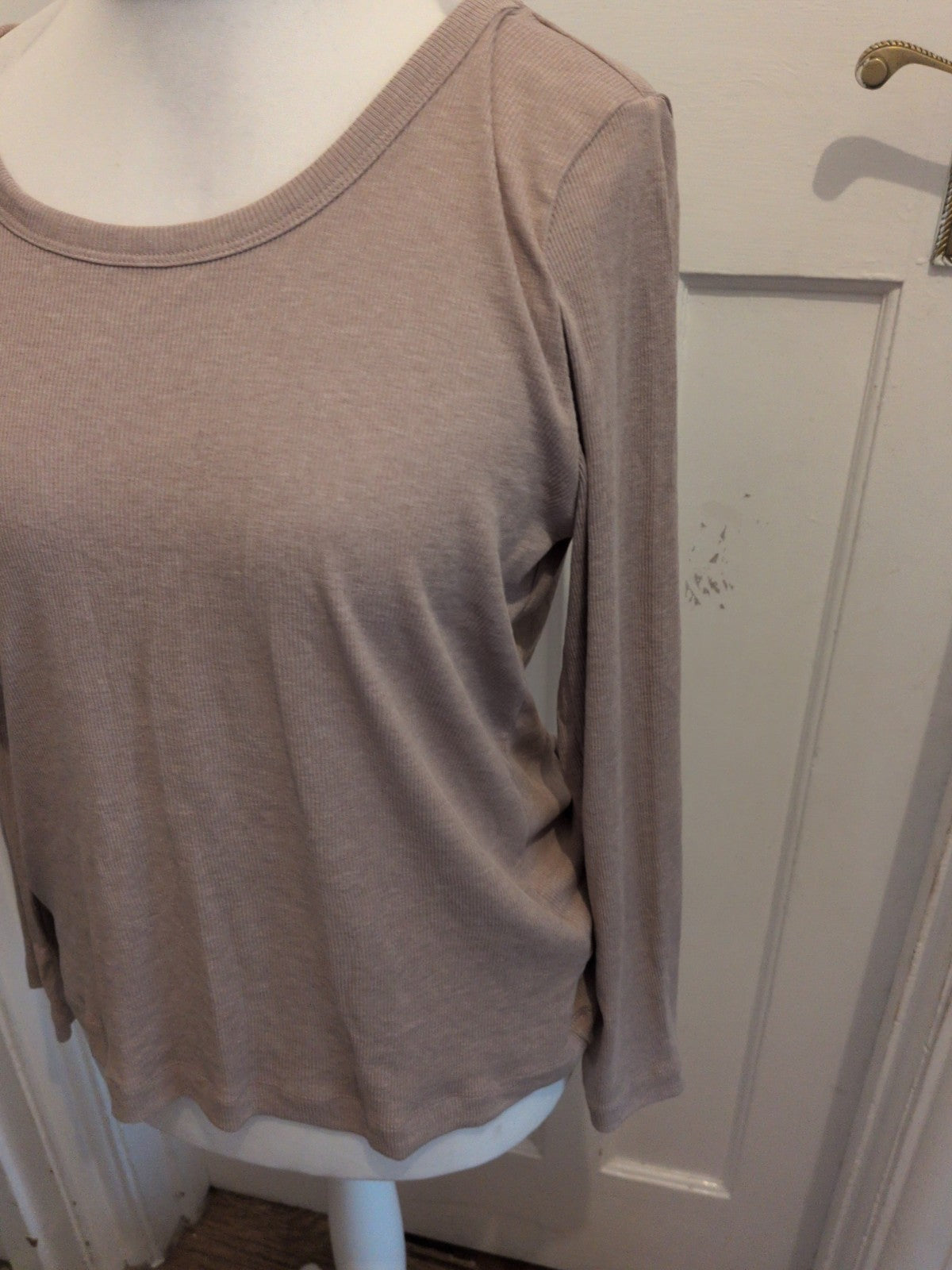 Primark XL Beige Long Sleeve Scoop T-shirt