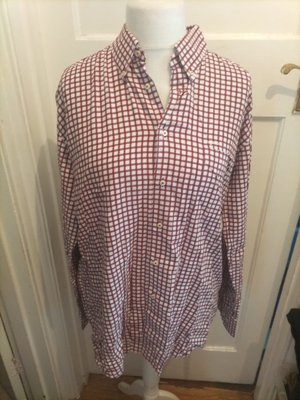 Ungaro 5 Red Check Long Sleeve Shirt