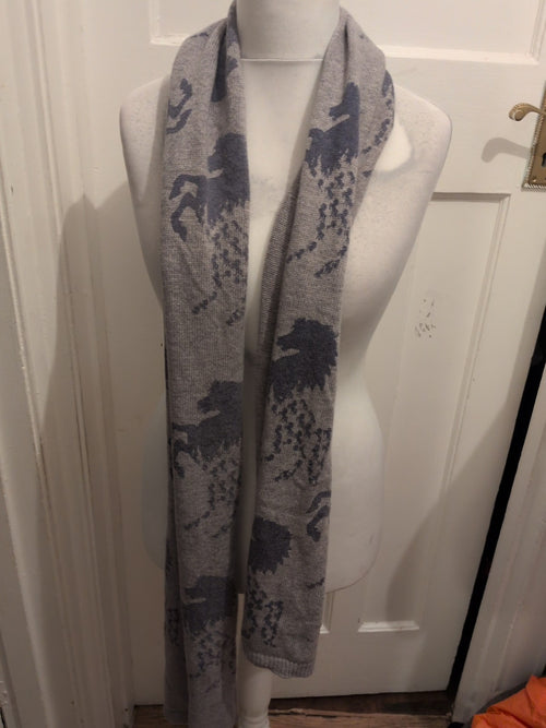 Alice Hannah Horse Grey Scarf