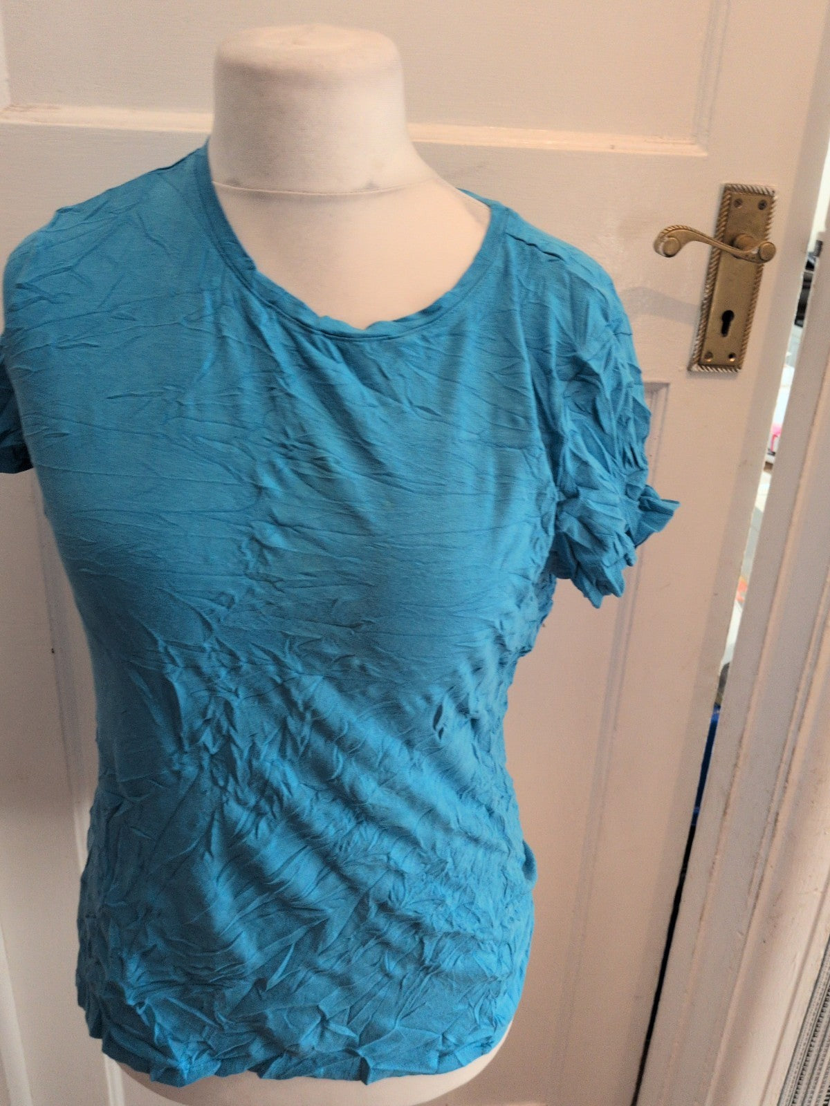 Primark Large Blue Stretch Crew T-shirt