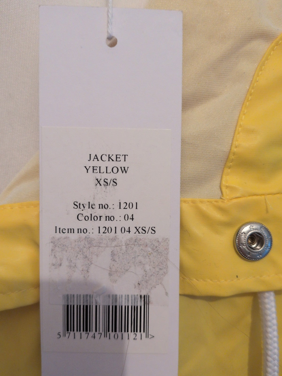 Brand New Rains XS/S Yellow Rain Coat