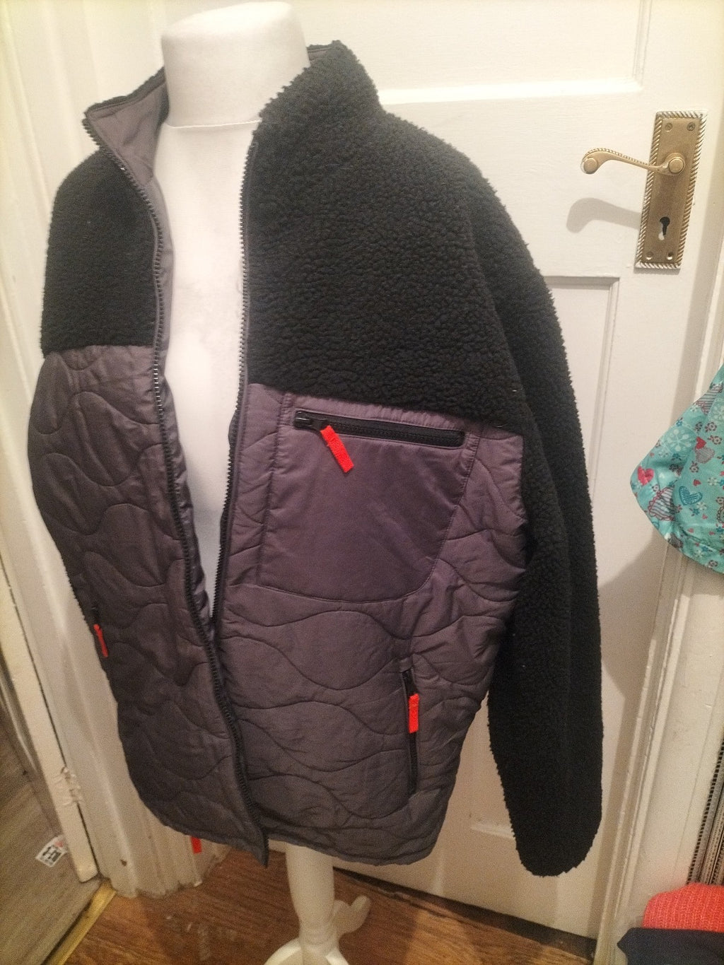 TU Large Dark Grey And Black Zipped Jacket