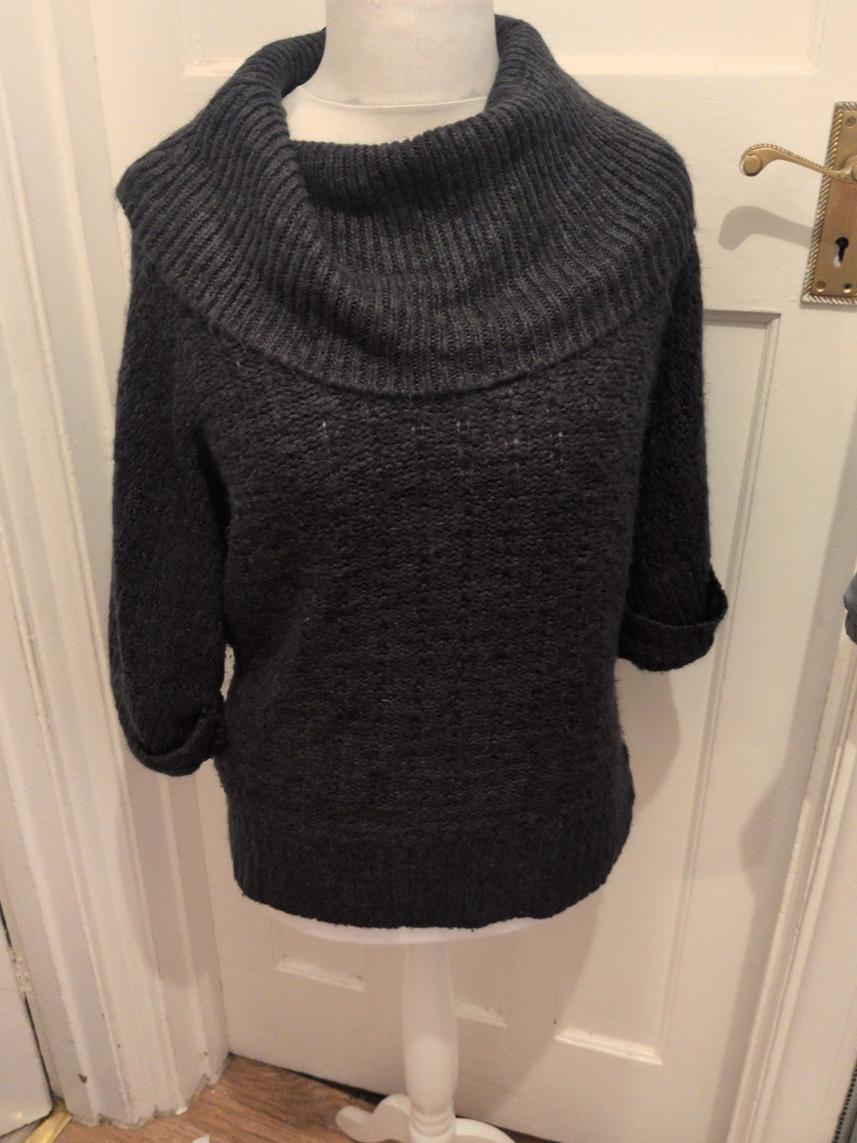 Evie 14-16 Black Roll Neck Jumper