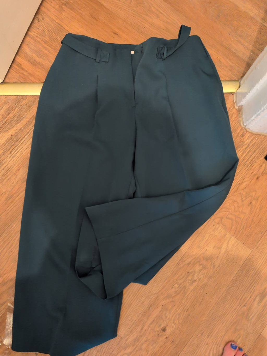 TU 16R Bottle Green Straight Leg Trousers