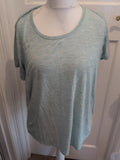 Next 20 Pale Turquoise Glittery Short Sleeve Blouse