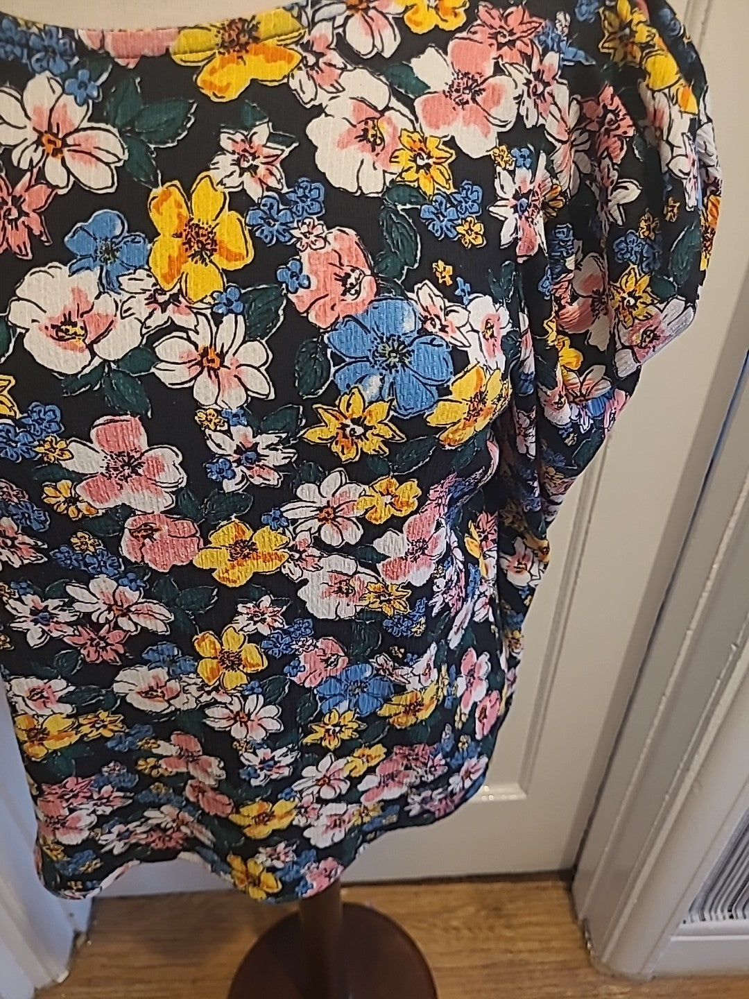 Ladies Matalan Size 12 Multi Coloured Long Sleeved Blouse