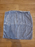 Silver Shimmery Zipped Cushion Cover