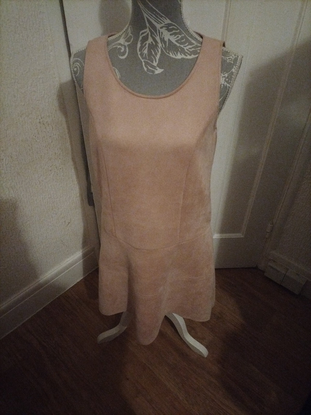Ladies Just Fab Medium Pink Sleeveless Dress