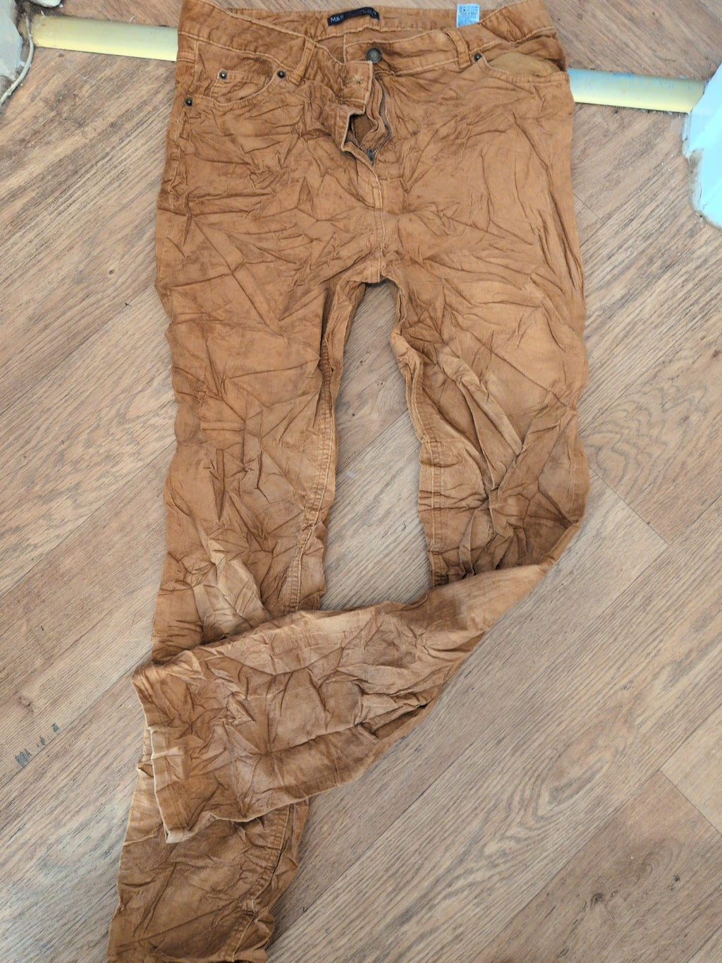 Marks And Spencer 14 Long Copper Trousers Chino