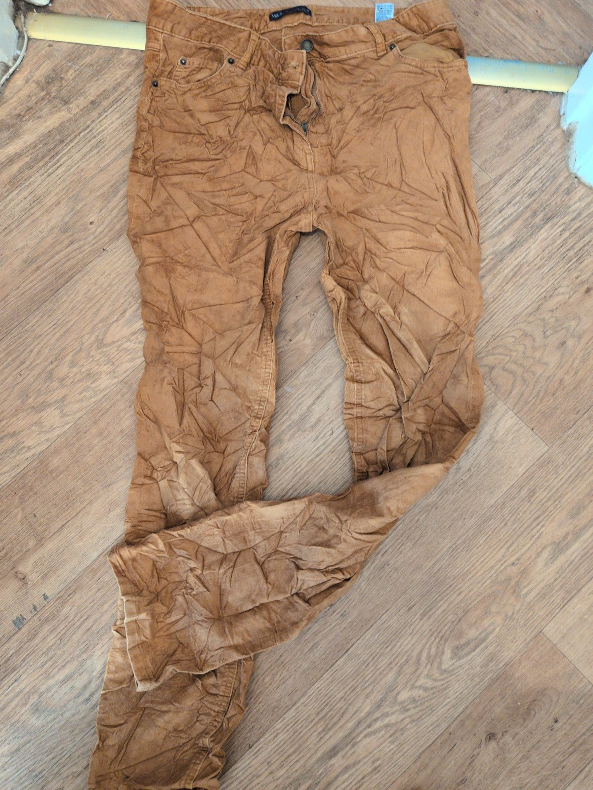 Marks And Spencer 14 Long Copper Trousers Chino