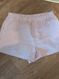 2XL Pink Stripe Elasticated Pyjama Shorts