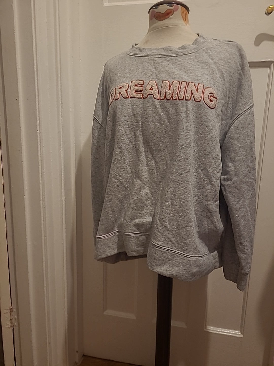 Ladies H&M Size XL Grey "Dreaming" Sweatshirt