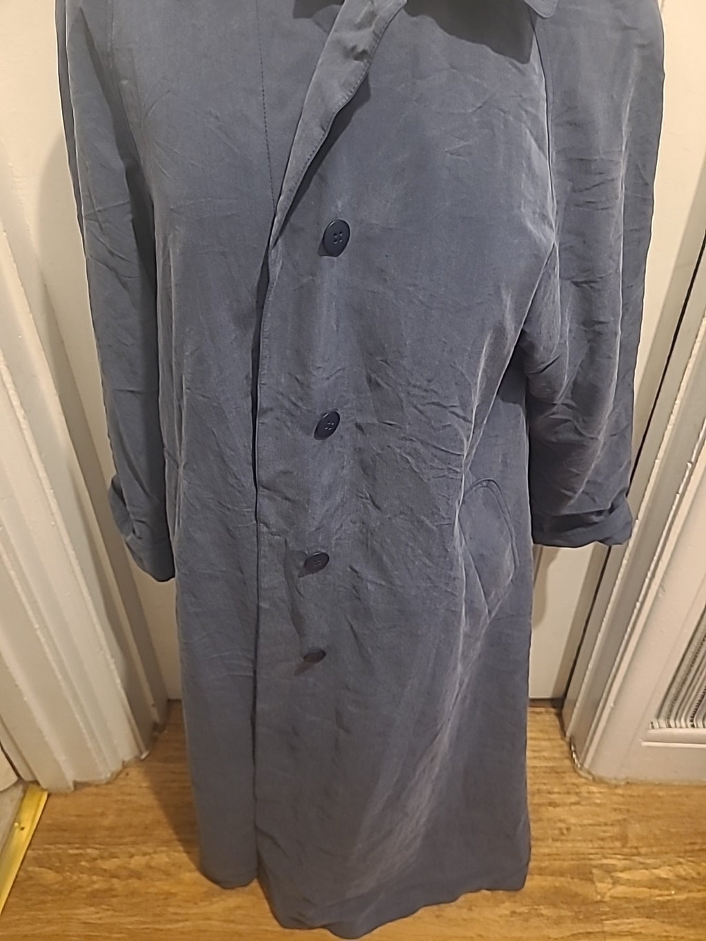 Ladies Savannah Size M/L Navy Blue Long Length Coat