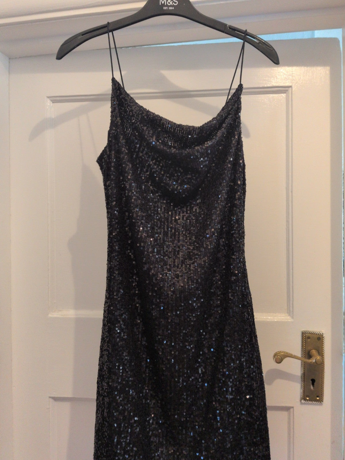 Primark 10 Sleeveless Black Sequin Dress